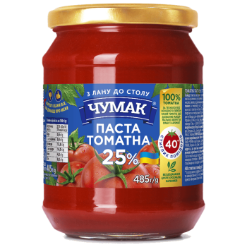 Томатна паста 25% ЧУМАК, 485г Томатна паста 25% ЧУМАК, 485г