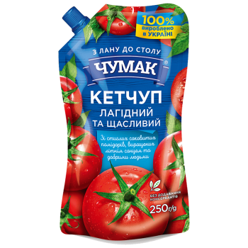 Кетчуп ЧУМАК Лагідний ДП 250г Кетчуп ЧУМАК Лагідний ДП 250г