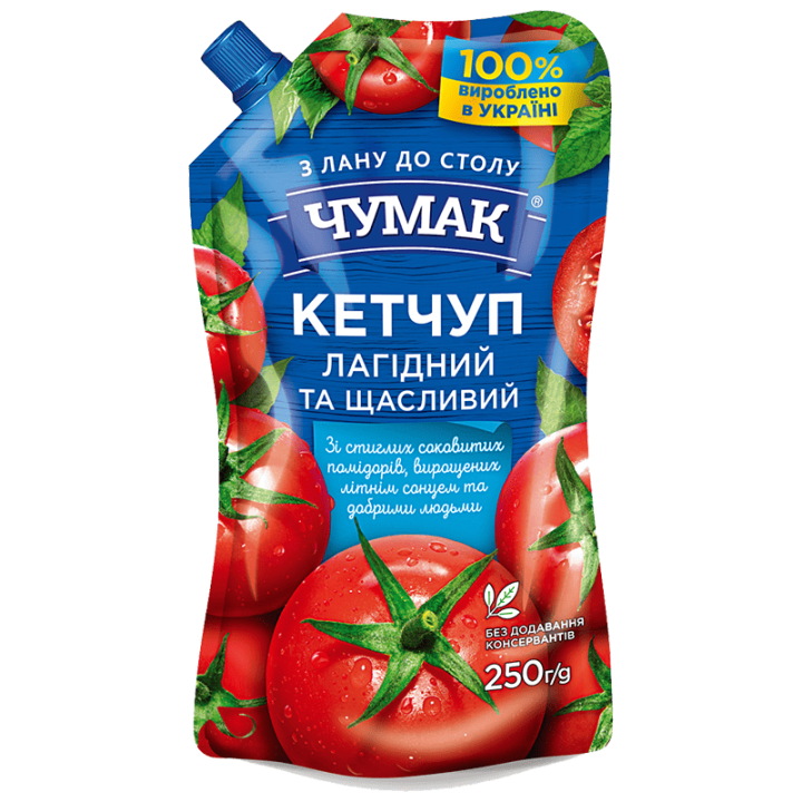 Кетчуп ЧУМАК Лагідний ДП 250г