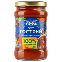 Соус ЧУМАК Гострий скло 300г