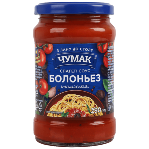 Спагеті-соус ЧУМАК Болоньез с/б 290г