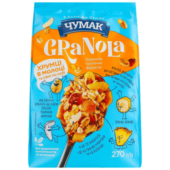 Гранола ЧУМАК Тропік ПУ 270г
