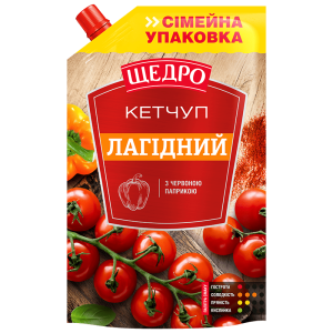 Кетчуп Щедро Лагідний д/п 360г