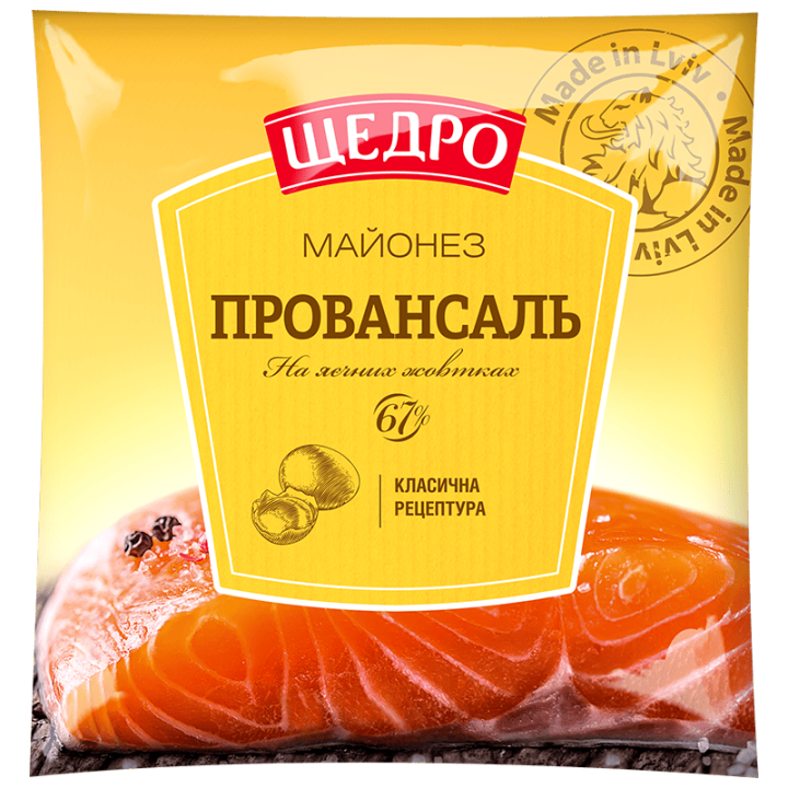 Майонез Щедро Провансаль 67% ф/п 300г
