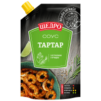 Майонезний соус Щедро Тартар 30% дой-пак 200г