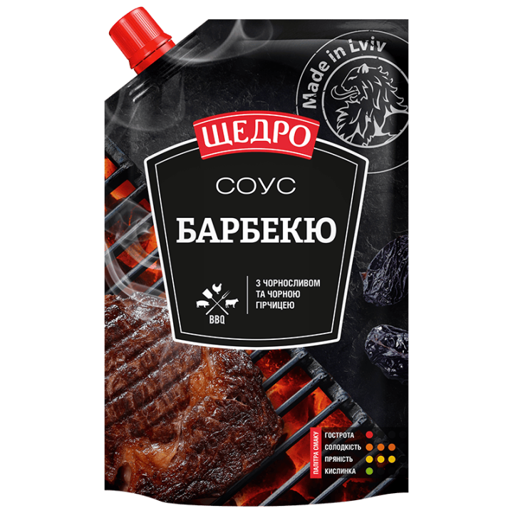 Соус Щедро Барбекю дой-пак 200г