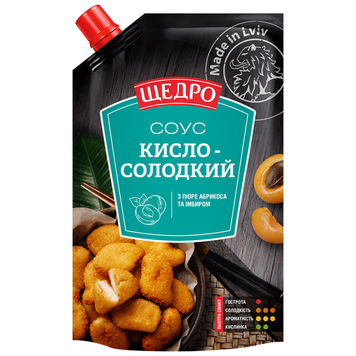 Соус Щедро Кисло-солодкий д/п 0,2 кг