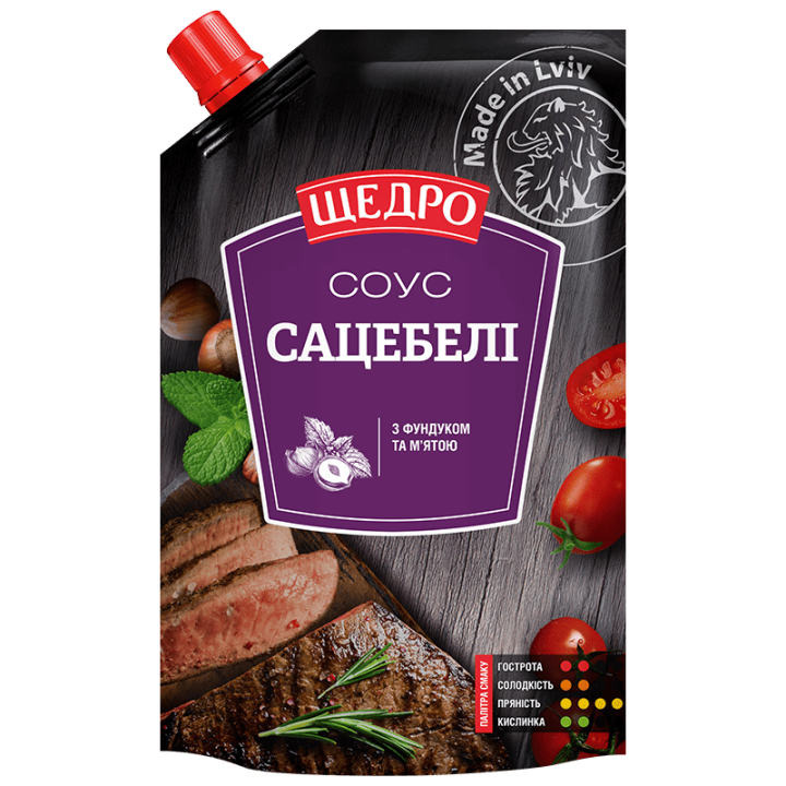 Соус Щедро Сацебелі дой-пак 200г