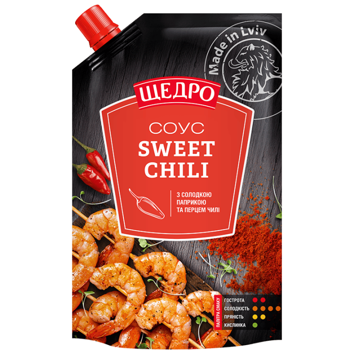 Соус Щедро Sweet Chili д/п 0,2кг