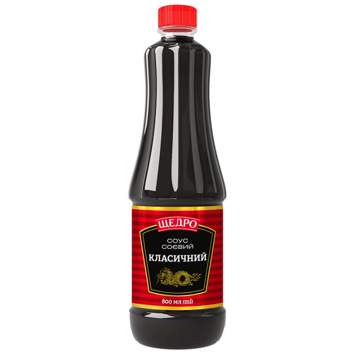 Соєвий соус Щедро Класичний ПЕТ 0,8л